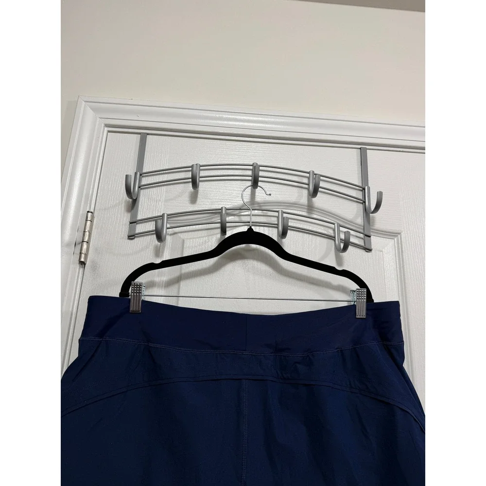 Lands End‎ Shorts Womens 22W Navy Blue Swim Board Shorts Lined Brief Athletic